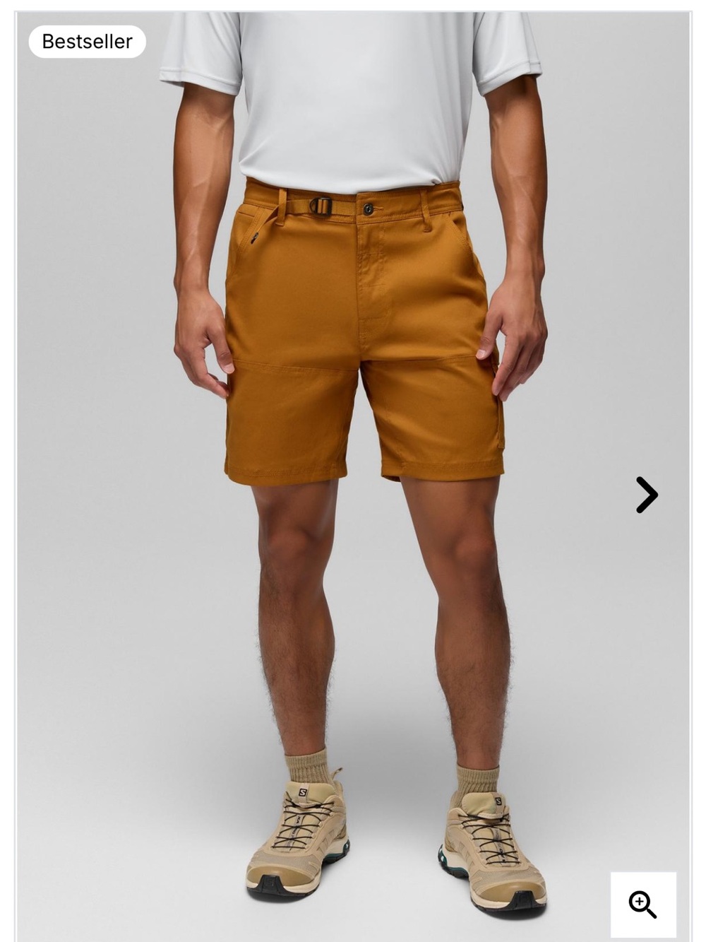 NWT Men’s Prana Stretch Zion Short II on Sepia